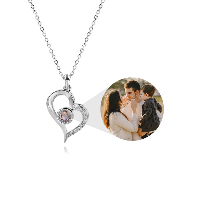 Personalized Heart Photo Necklace